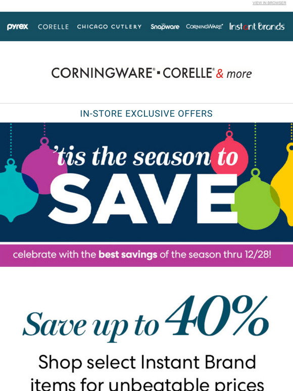 Corningware Corelle &amp; More: Unbeatable prices on all your favorite ...