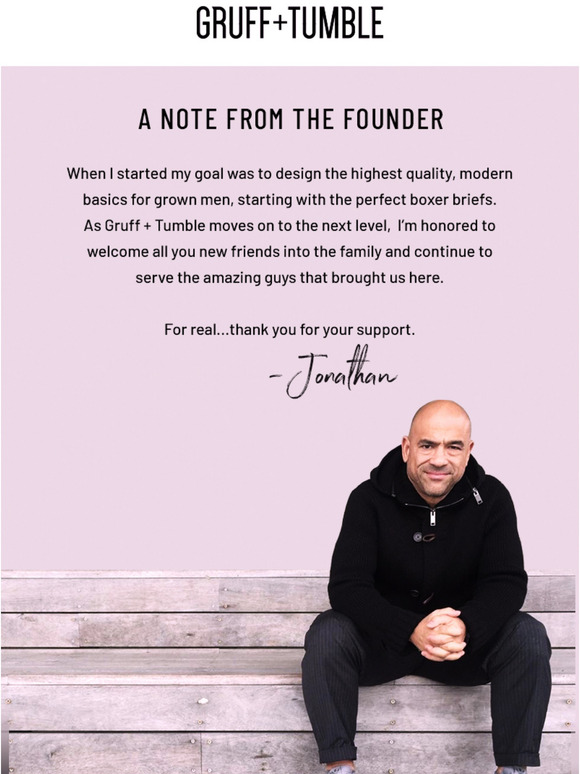 A Gruff Thank You Note