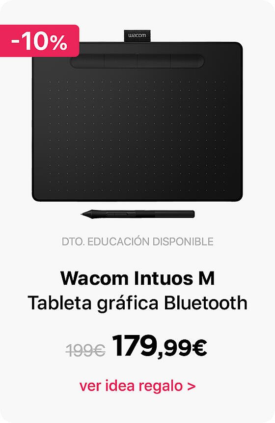 wacom intuos M tableta gráfica bluetooth