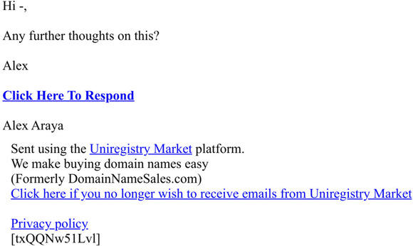 Re: melinea.com