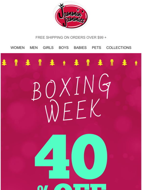 Early Boxing Week Sale Starts NOW! Take adavantage of 40% OFF Sitewide!