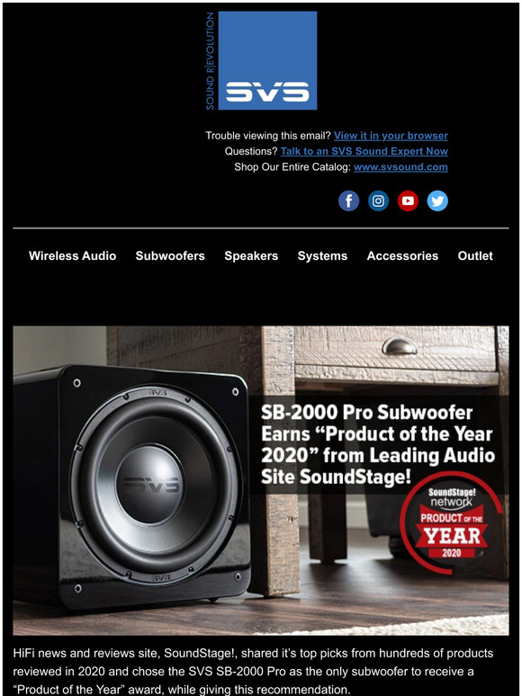 Svs Home Audio Speakers Subwoofers Best Of 2020 Awards Rolling In For Svs And New Blog Tackles Vinyl Vs Digital Music Milled