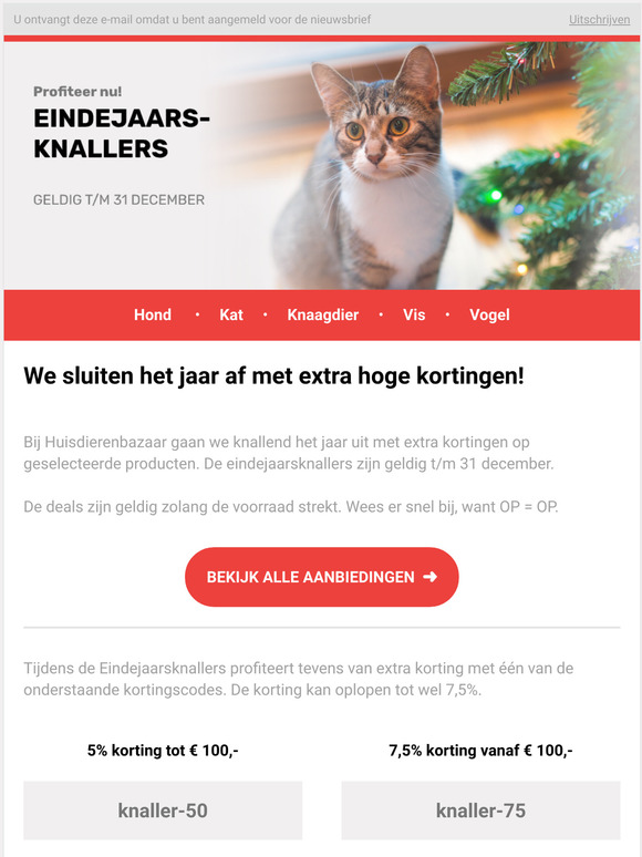 Flinke kortingen om het jaar goed af te sluiten