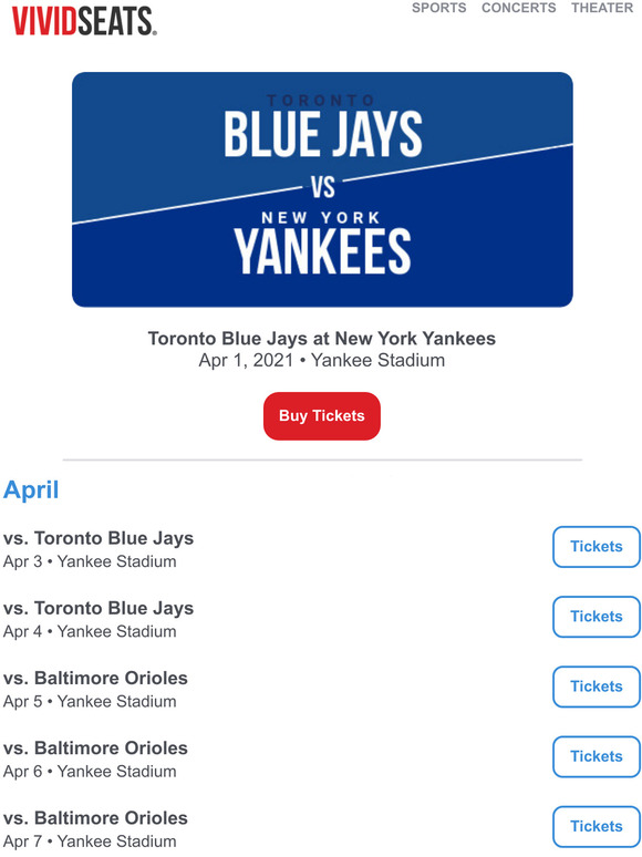 vivid seats new york yankees