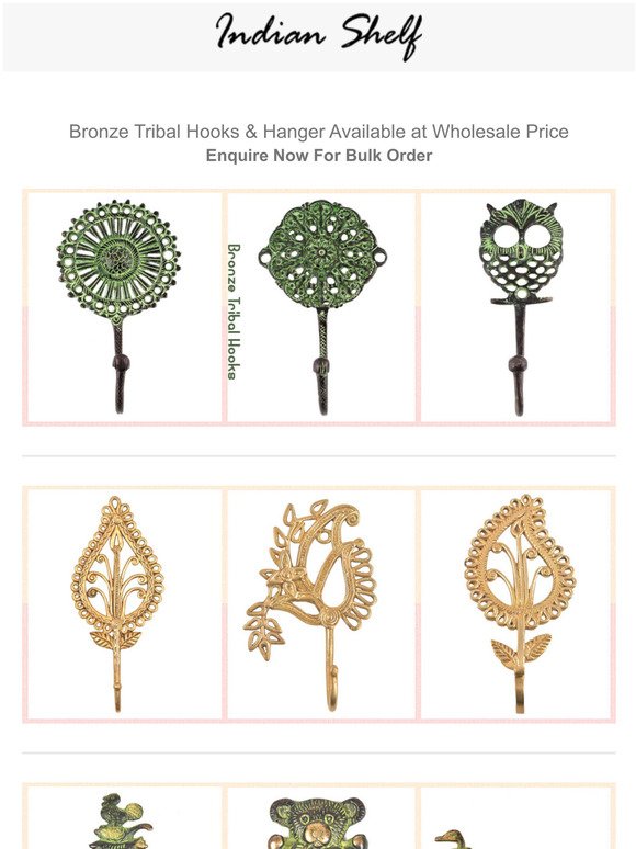 Bronze Tribal Hooks & Hanger | Enquire Now For Bulk Order