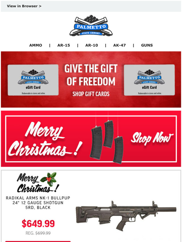 Palmetto State Armory Radikal Arms NK1 Bullpup 12GA Shotgun 649.99