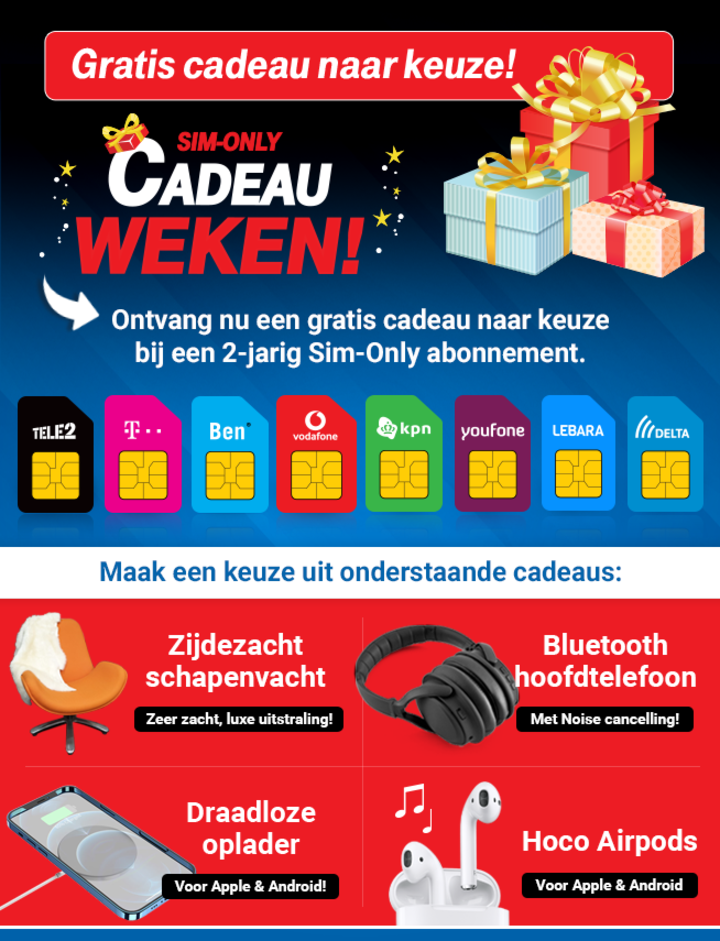 Compliment Verovering Ontrouw Ritel.nl: Gratis cadeau naar keuze bij je 2-jarig Sim-Only abonnement! |  Milled