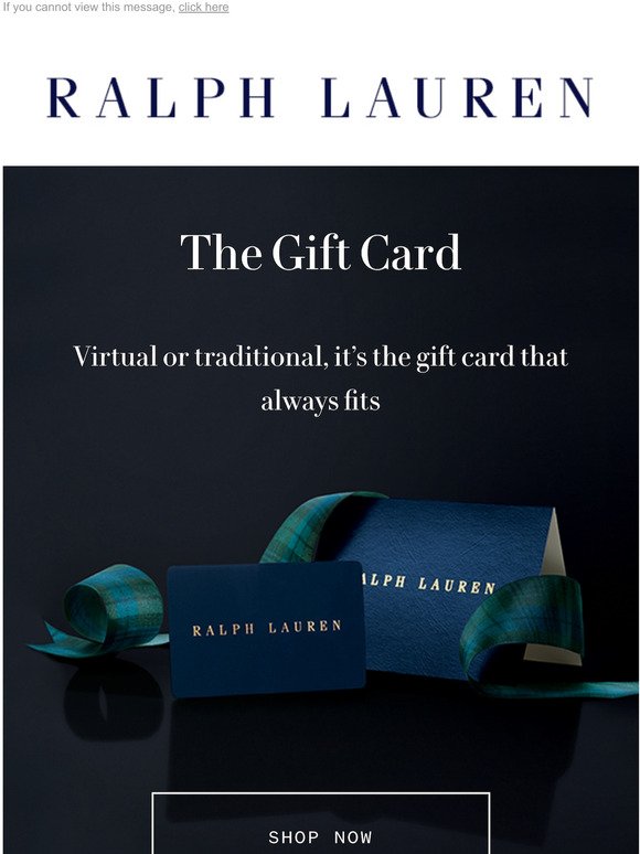 The Ralph Lauren Gift Card