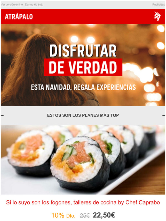 Regala experiencias, ¡para todos los bolsillos!