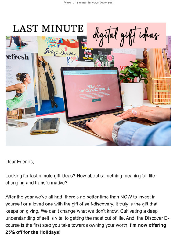 Last Minute Digital Gift Ideas for the Self-Growth Junkie!