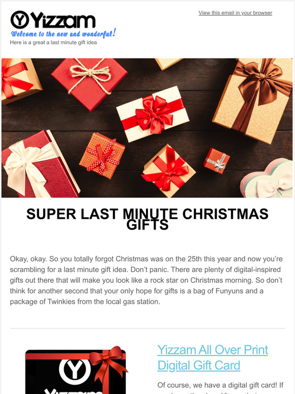Here is a great a last minute gift idea