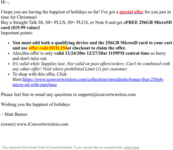 Exclusive: Special Offer for -