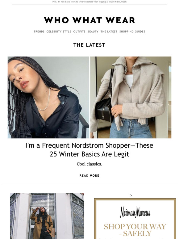 Who What Wear I'm a loyal Nordstrom shopper—these 25 winter basics are