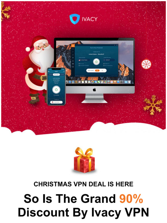 90% OFF | Ivacy VPN Christmas Deal