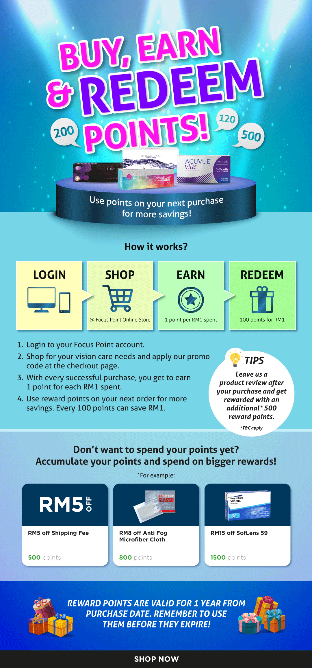 Focus Point (MY) Buy, earn and redeem points now! Milled