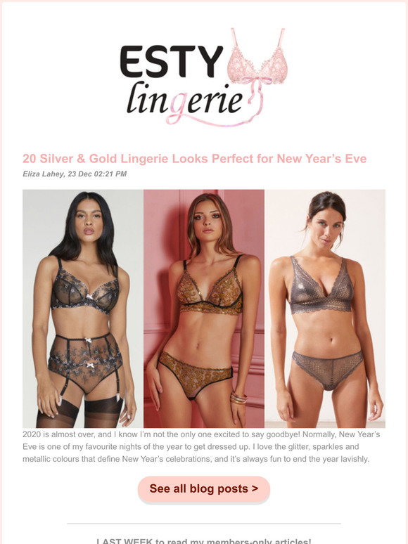 20 Silver & Gold Lingerie Looks Perfect for New Year's Eve