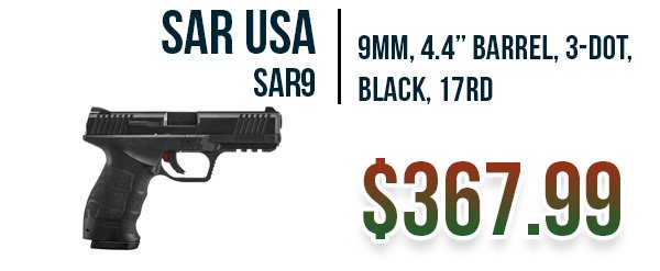 SAR USA SAR9 available at Impact Guns!