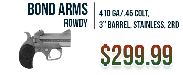 Bond Arms Rowdy available at Impact Guns!