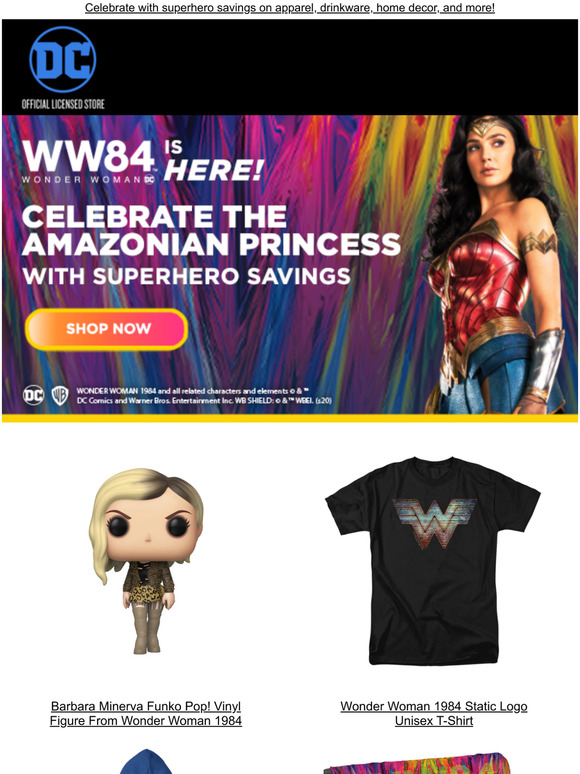 Save up to 50% -- Wonder Woman 1984 is here!