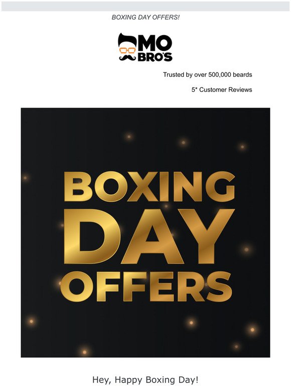 BOXING DAY OFFERS!