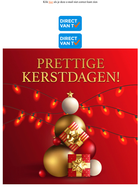 Wij wensen u prettige kerstdagen 🎄