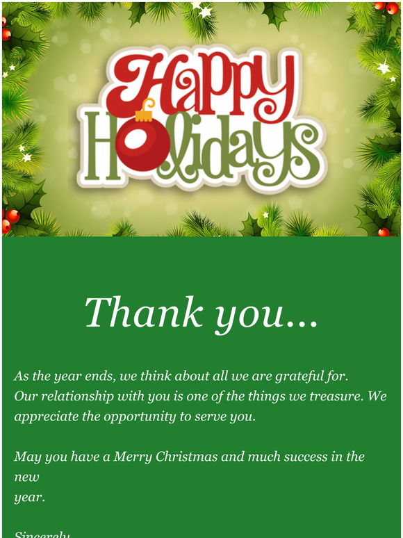 Merry Christmas From MegaCalendars