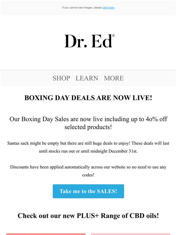 BOXING DAY SALE IS HERE!