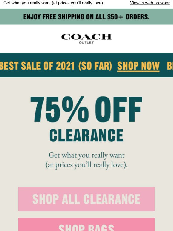 Coach Outlet: 75% Off Clearance + More, Now Confirmed! | Milled