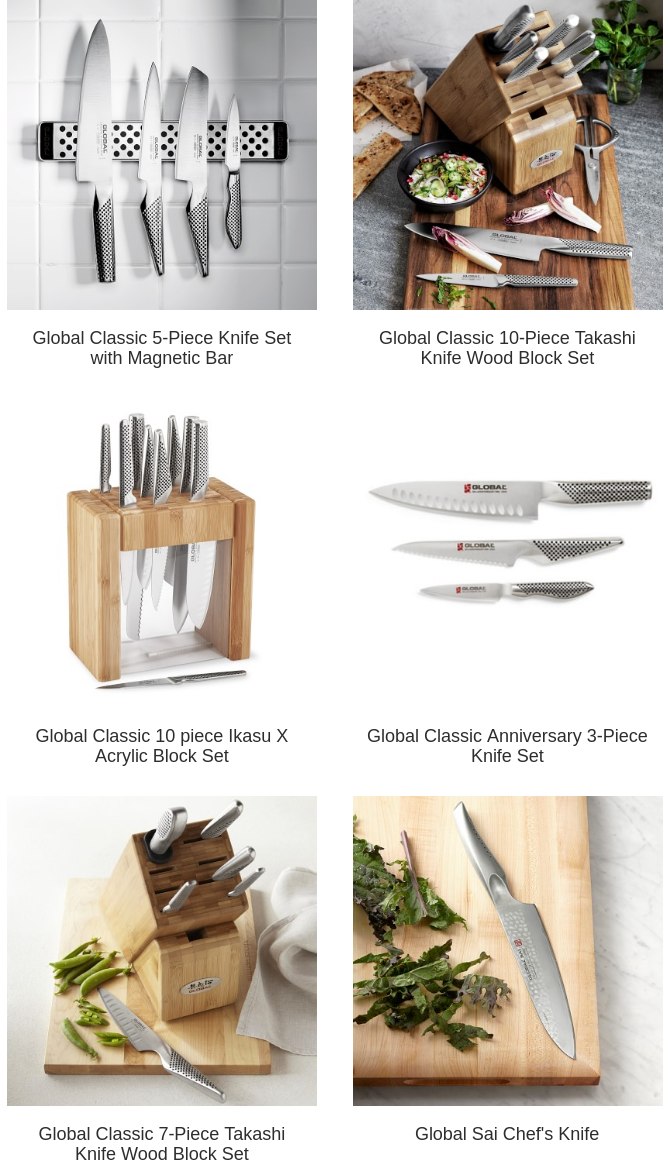 WilliamsSonoma Good news! Global Sai 5Piece Knife Block Set is now