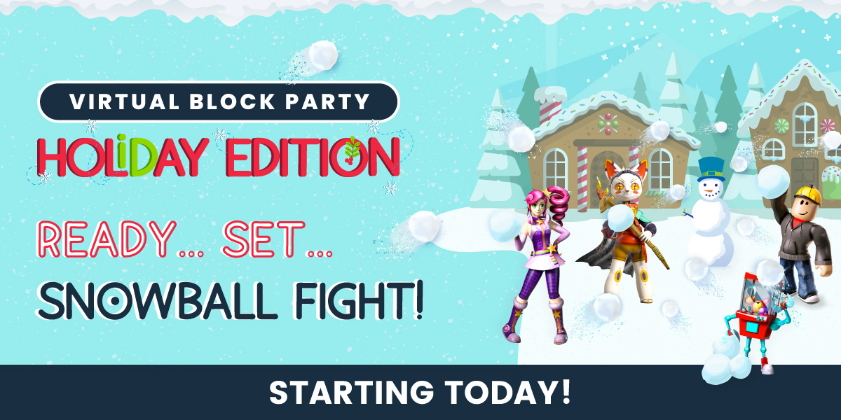 Id Tech Starts Today Roblox Block Party Holiday Edition Milled - block people on roblox