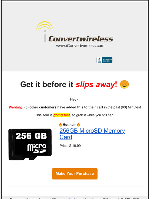 🔥 (5) other Customers added this 256GB MicroSD Memory Card to their cart 🔥