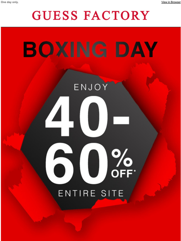 guess boxing day sale