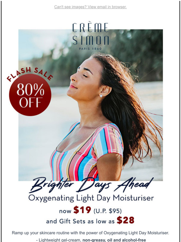 Holiday Special ✨ Oxygenating Light Day Moisturiser -- ONLY $28 (U.P. $95)