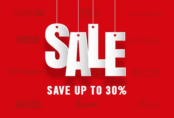 Sale. Up to 30% off.