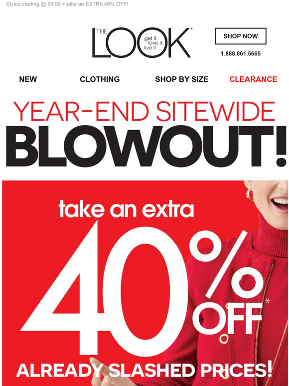 Take an EXTRA 40% OFF Literally EVERYTHING!