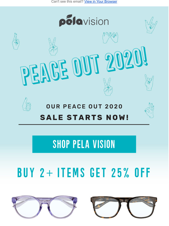 Peace Out 2020 Sale — Save 25% Off ✌️