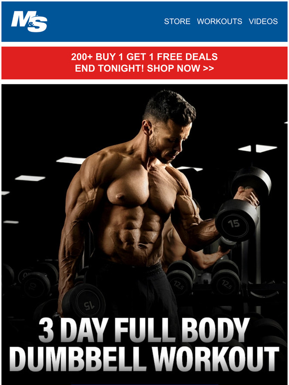 Muscle & Strength: 3 Day Full Body Dumbbell Workout | Milled