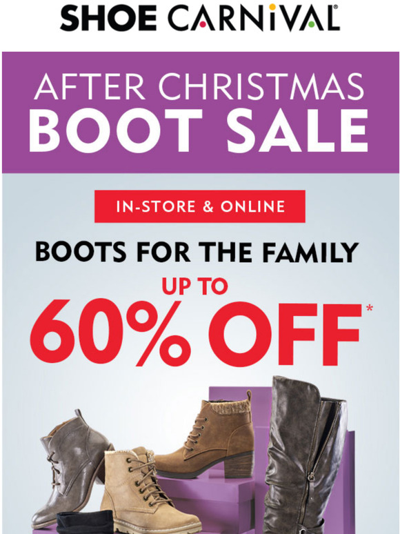 shoe carnival sale boots