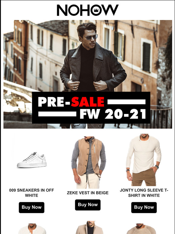 nohow 009 sneakers in off white