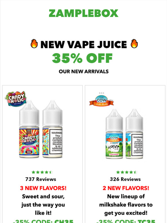 🔥 JUST IN! 35% OFF + 5 New Flavors