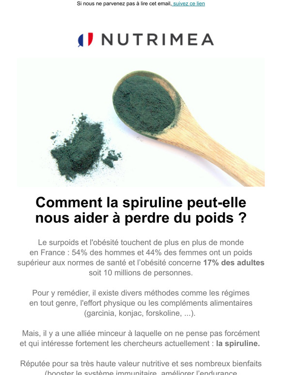 Comment la spiruline peut-elle nous aider à perdre du poids ?