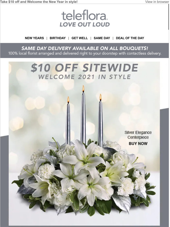 Teleflora 2021 NYE Decor 🥂🎉 Milled