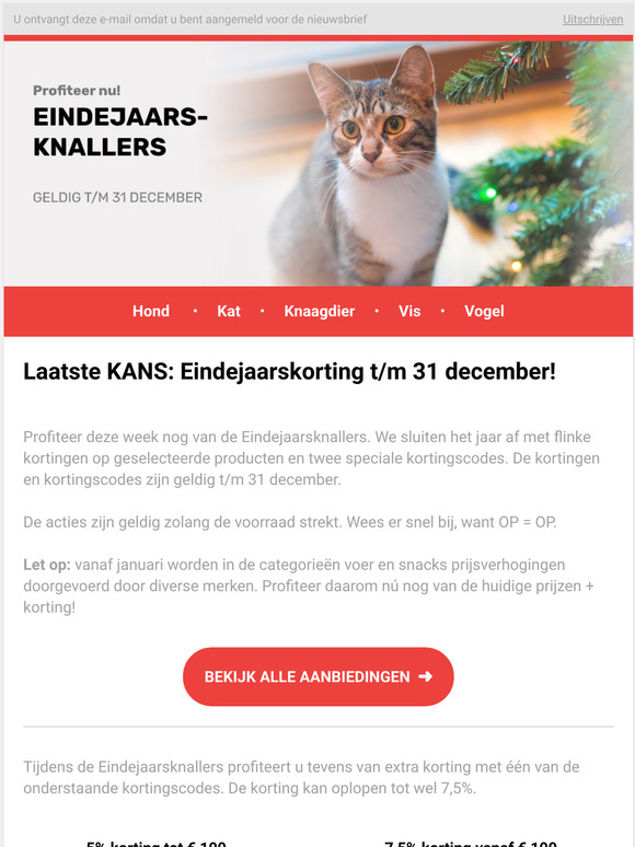 🕘 LAATSTE KANS: Profiteer van de kortingen t/m 31 december