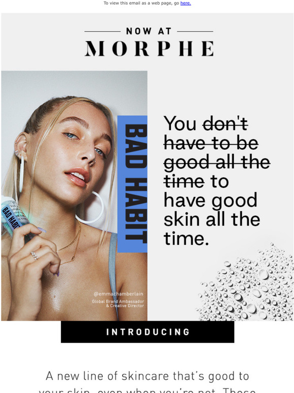 bad habit skincare morphe