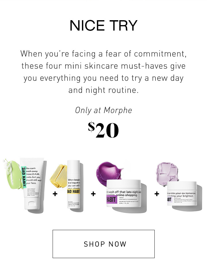 bad habit skincare morphe
