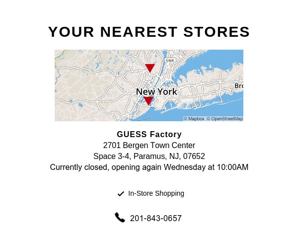 nearest guess outlet