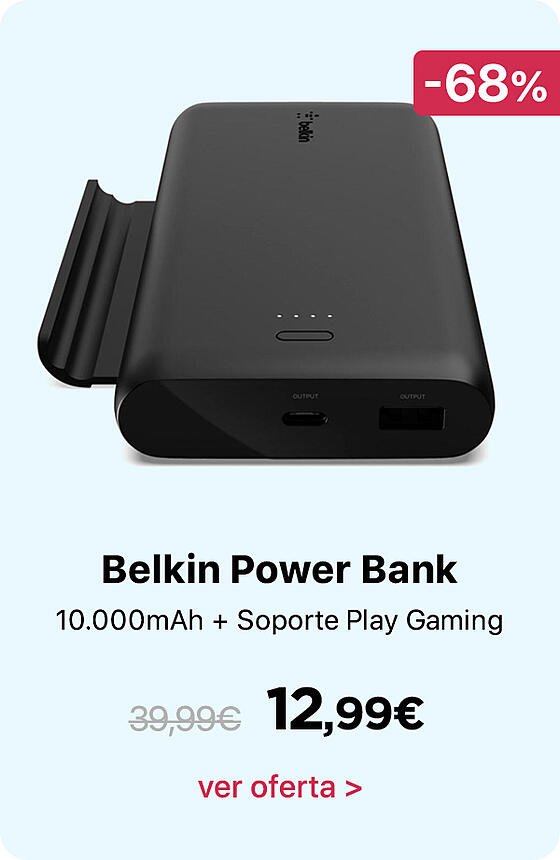 Belkin Power Bank Boost Charge 10K y Soporte Play Gaming 
