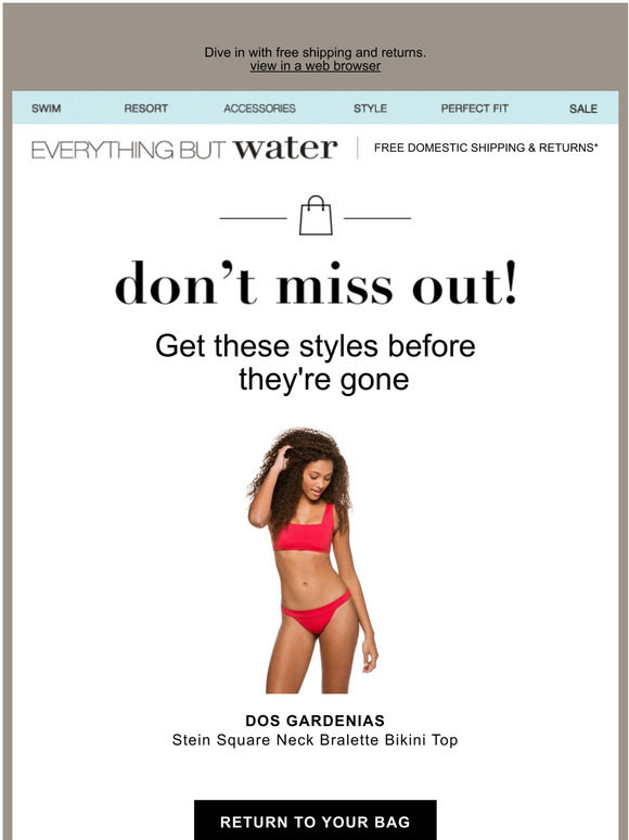 everything but water swimwear sale