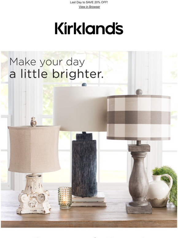 kirkland's lamps clearance