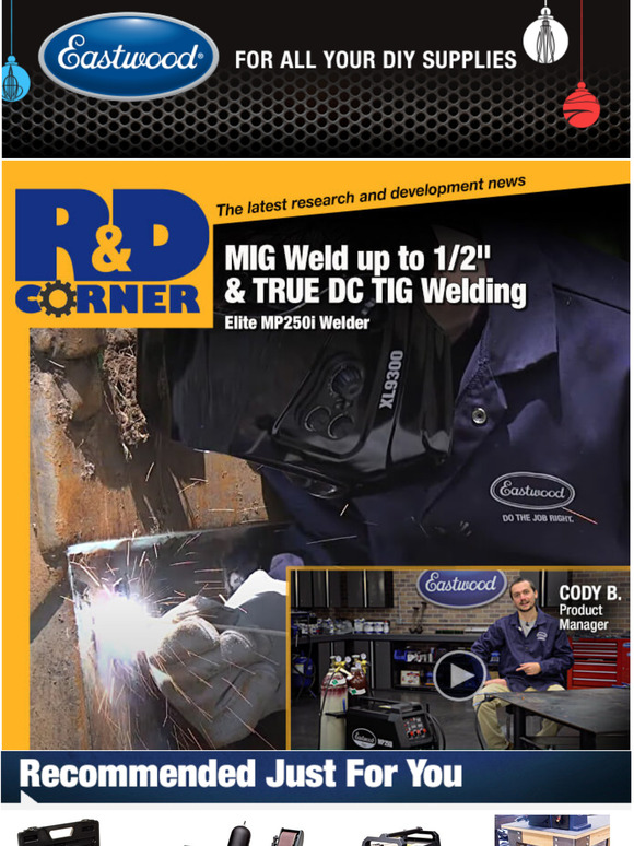 The Eastwood Company 🛠️R&D Corner Our New Elite MP250i Welder MIG